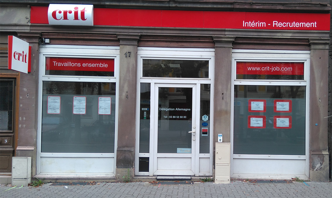 Agence CRIT STRASBOURG (Détachement en Allemagne)